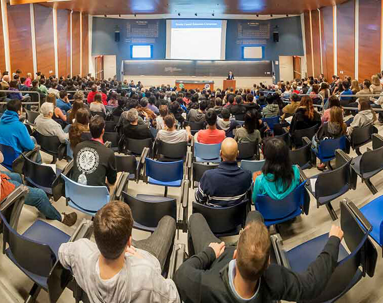 students listening to lecture