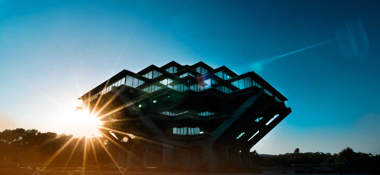 geisel library at night